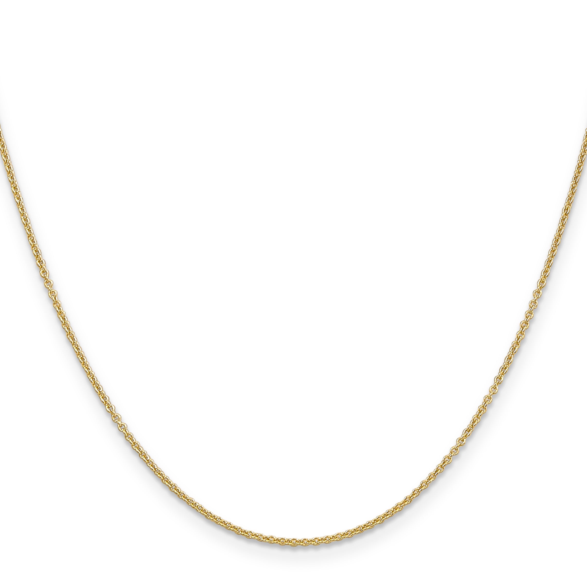 14K Yellow Gold 24 Inch 1.2mm Cable With Lobster Clasp Chain Necklace