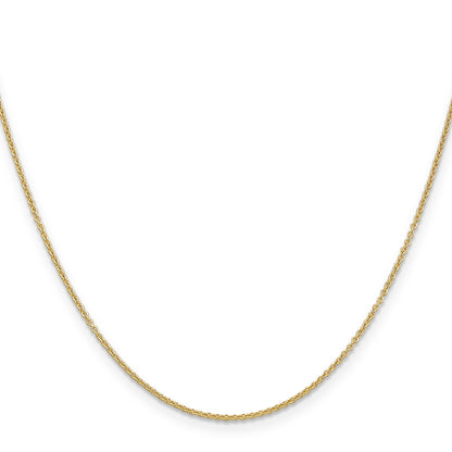 14K Yellow Gold 20 Inch 1.2mm Cable With Lobster Clasp Chain Necklace