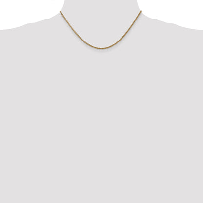 14K Yellow Gold 16 Inch 1.05mm Spiga With Spring Ring Clasp Chain Necklace