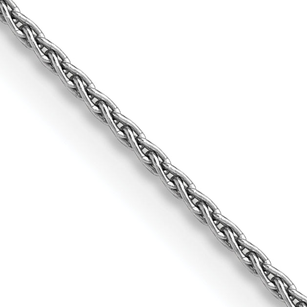 14K White Gold 14 Inch 1.5mm Parisian Wheat With Lobster Clasp Chain Necklace