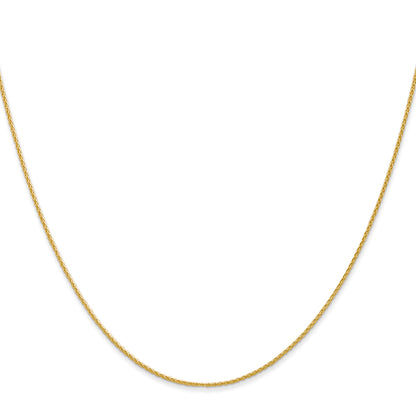 14K Yellow Gold 30 Inch 1mm Parisian Wheat With Lobster Clasp Chain Necklace