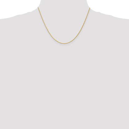 14K Yellow Gold 18 Inch 1.2mm Parisian Wheat With Lobster Clasp Chain Necklace