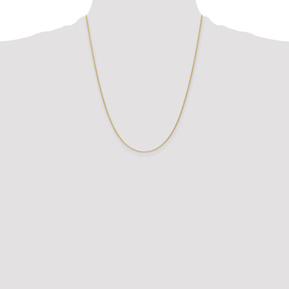 14K Yellow Gold 22 Inch 1.2mm Parisian Wheat With Lobster Clasp Chain Necklace