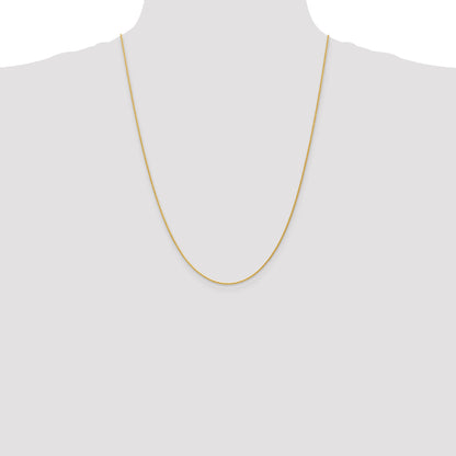 14K Yellow Gold 24 Inch 1.2mm Parisian Wheat With Lobster Clasp Chain Necklace