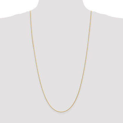 14K Yellow Gold 30 Inch 1.2mm Parisian Wheat With Lobster Clasp Chain Necklace