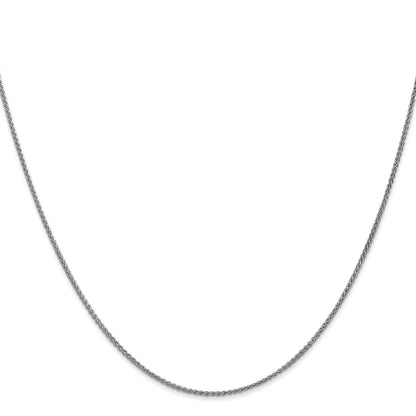 14K White Gold 30 Inch 1.25mm Spiga With Lobster Clasp Chain Necklace