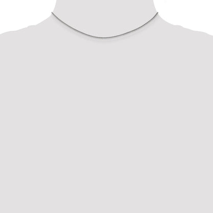 14K White Gold 14 Inch 1.25mm Spiga With Lobster Clasp Chain Necklace