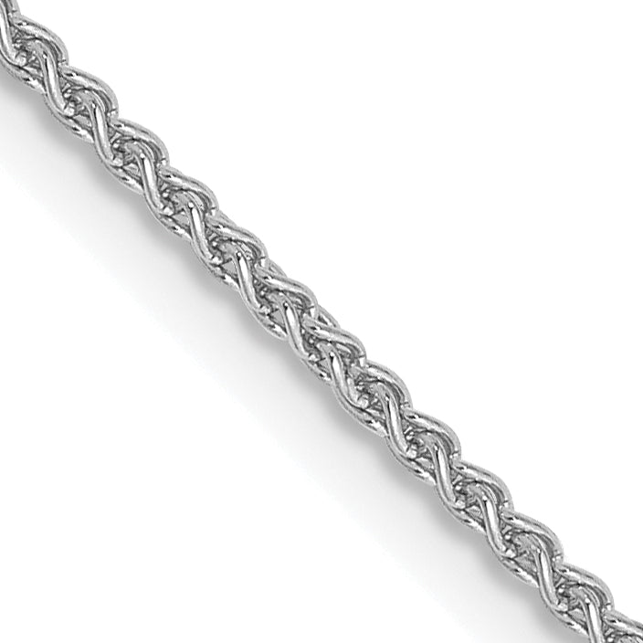 14K White Gold 16 Inch 1.25mm Spiga With Lobster Clasp Chain Necklace