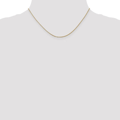 14K Yellow Gold 16 Inch 1.15mm Rolo With Lobster Clasp Pendant Chain Necklace