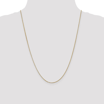14K Yellow Gold 24 Inch 1.15mm Rolo With Lobster Clasp Pendant Chain Necklace