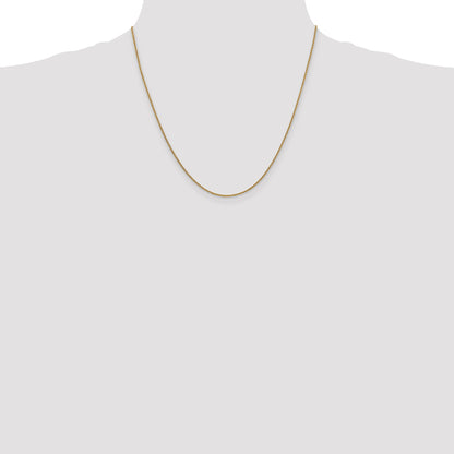 14K Yellow Gold 20 Inch 1.4mm Round Open Link Cable With Lobster Clasp Chain Necklace