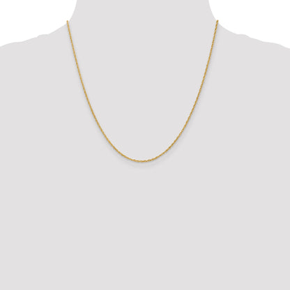 14K Yellow Gold 20 Inch 1.3 Heavy Baby Rope With Lobster Clasp Chain Necklace