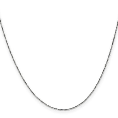 14K White Gold 16 Inch .85mm Spiga With Lobster Clasp Chain Necklace
