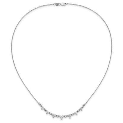 14K White Gold True Origin 1 1/2 Carat Lab Grown Diamond Vs Def 18 Inch Necklace
