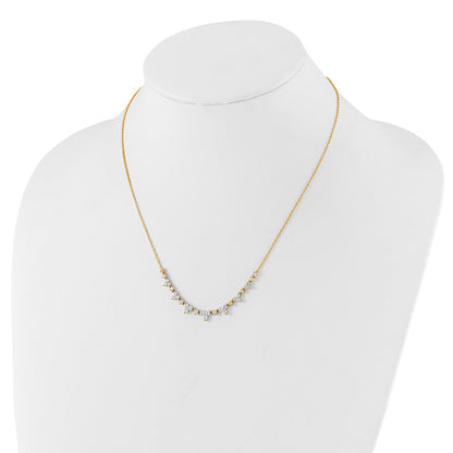 14K Yellow Gold True Origin 1 1/2 Carat Lab Grown Diamond Vs Def 18 Inch Necklace