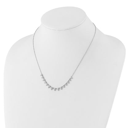 14K White Gold True Origin 2 Carat Lab Grown Diamond Vs Def 18 Inch Necklace