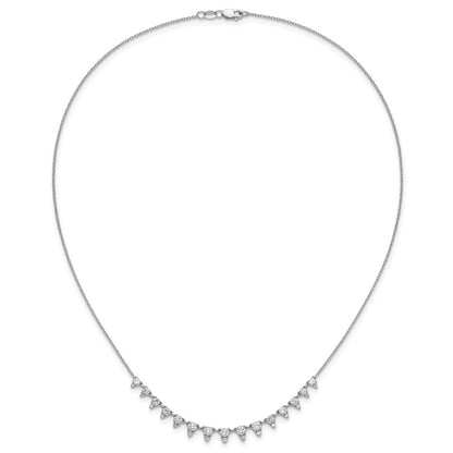 14K White Gold True Origin 2 Carat Lab Grown Diamond Vs Def 18 Inch Necklace