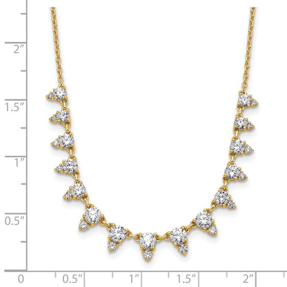 14K Yellow Gold True Origin 2 Carat Lab Grown Diamond Vs Def 18 Inch Necklace