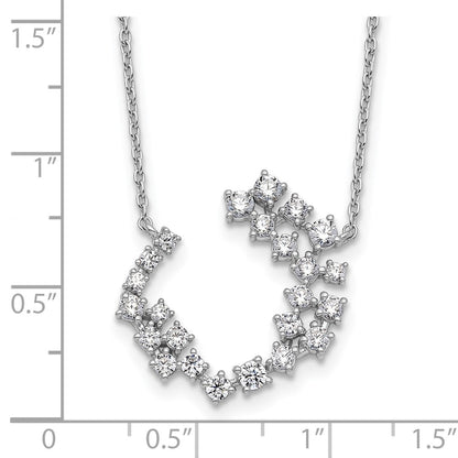 14K White Gold True Origin 1 Carat Lab Grown Diamond Vs Def 18 Inch Fashion Necklace