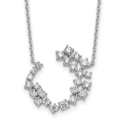 14K White Gold True Origin 1 Carat Lab Grown Diamond Vs Def 18 Inch Fashion Necklace