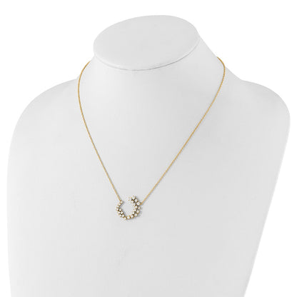 14K Yellow Gold True Origin 1 Carat Lab Grown Diamond Vs Def 18 Inch Fashion Necklace