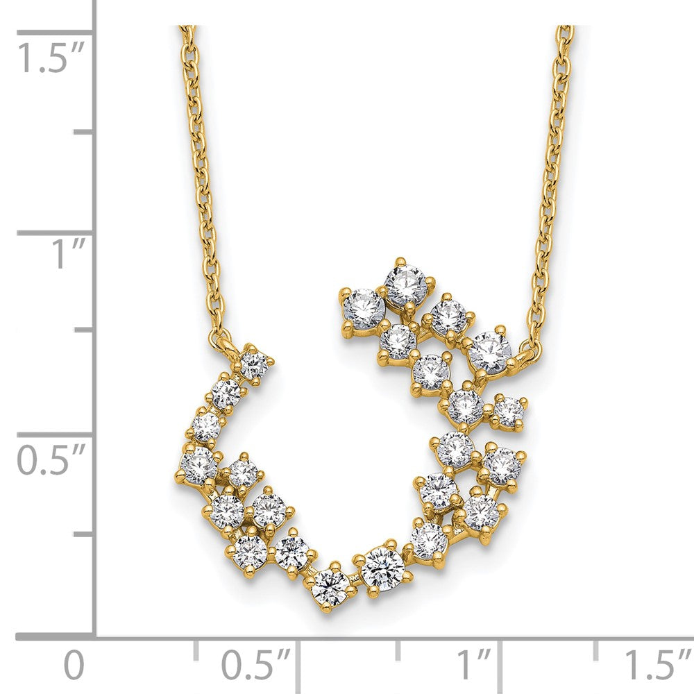14K Yellow Gold True Origin 1 Carat Lab Grown Diamond Vs Def 18 Inch Fashion Necklace
