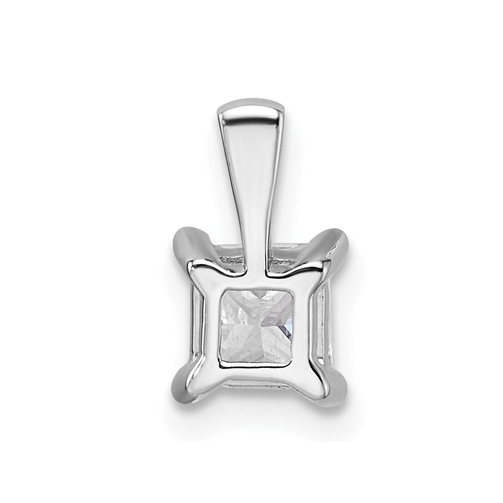 14k White Gold 3/4 Ct. Lab Grown Diamond VS/SI+ G+ 18 inch 4 Prong Pendant Necklace