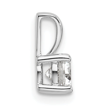 14k White Gold 14k White Gold 1/2 carat Lab Grown Diamond VS+ F+ Round Complete Four Prong Pendant