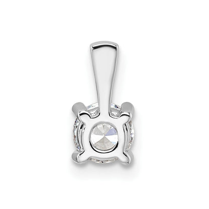 14k White Gold 1/2 Ct. Certified Lab Grown Diamond VS/SI+ G+ Round Complete Four Prong Pendant