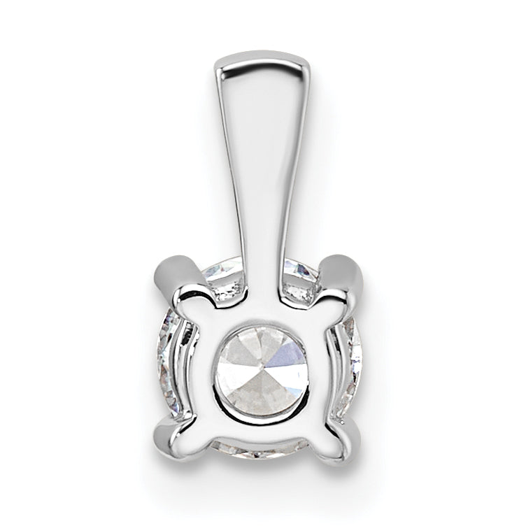 14k White Gold 14k White Gold 1/2 carat Lab Grown Diamond VS+ F+ Round Complete Four Prong Pendant