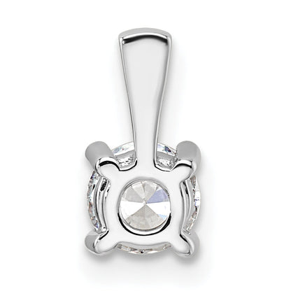 14k White Gold 14k White Gold 1/2 carat Lab Grown Diamond VS+ F+ Round Complete Four Prong Pendant
