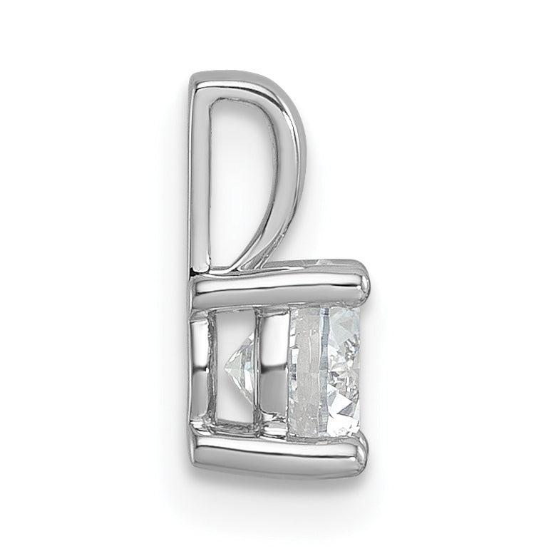 14k White Gold 14k White Gold 3/4 carat Lab Grown Diamond VS+ F+ Round Complete Four Prong Pendant