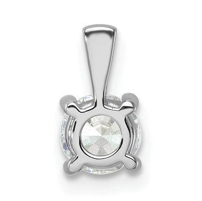 14k White Gold 14k White Gold 3/4 carat Lab Grown Diamond VS+ F+ Round Complete Four Prong Pendant