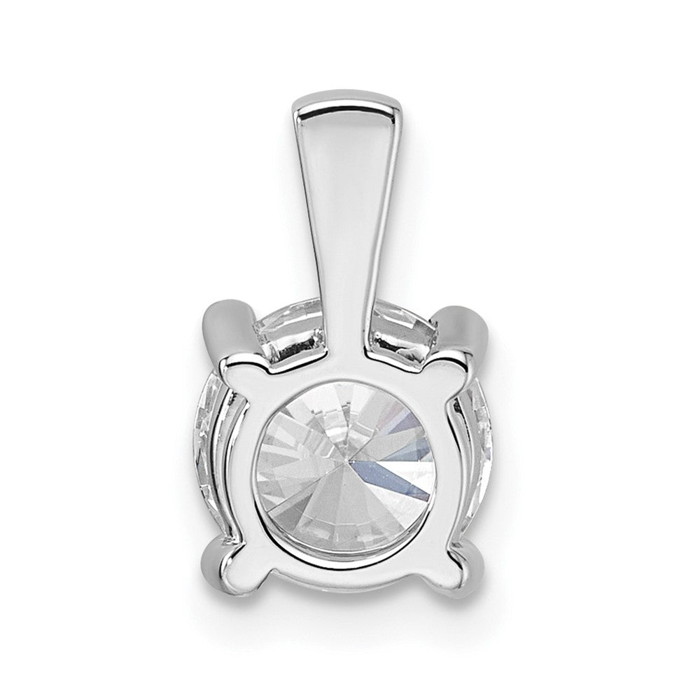 14k White Gold 1 1/2 Ct. Lab Grown Diamond VS/SI+ G+ Round Four Prong Pendant