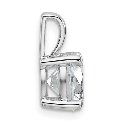 14k White Gold 2 Ct. Certified Lab Grown Diamond VS/SI+ G+ Round Complete Four Prong Pendant