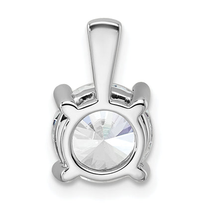 14k White Gold 14k White Gold 2 carat Lab Grown Diamond VS+ F+ Round Complete Four Prong Pendant