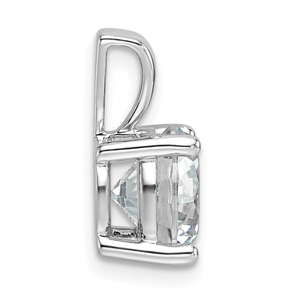 14k White Gold 2 1/2 Ct. Certified Lab Grown Diamond VS/SI+ G+ Round Complete Four Prong Pendant