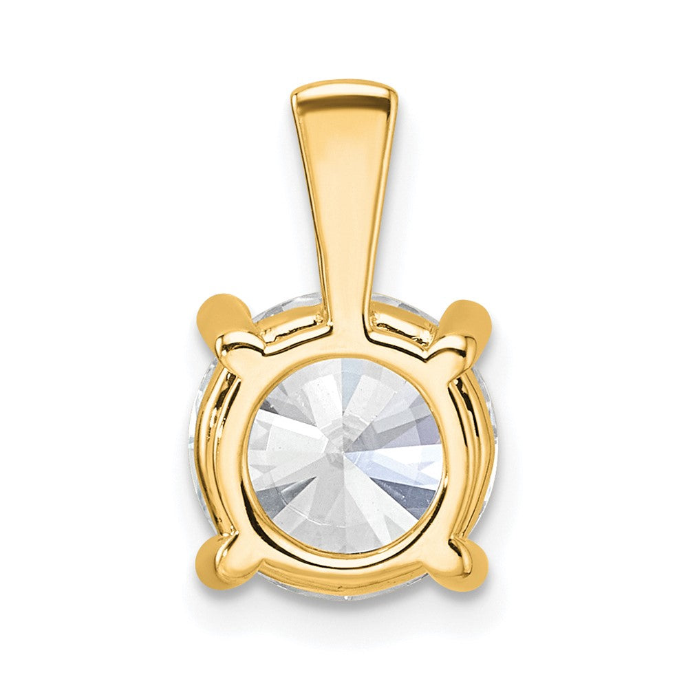 14k Yellow Gold 2 1/2 Ct. Certified Lab Grown Diamond VS/SI+ G+ Round Four Prong Pendant
