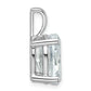 14k White Gold 4 Ct. Certified Lab Grown Diamond VS/SI+ G+ Oval Four Prong Pendant