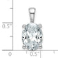 14k White Gold 4 Ct. Certified Lab Grown Diamond VS/SI+ G+ Oval Four Prong Pendant