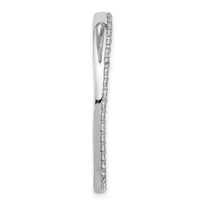 14k White Gold 14k White Gold 1 1/2 carat Lab Grown Diamond VS+ F+ Circle Chain Slide Pendant