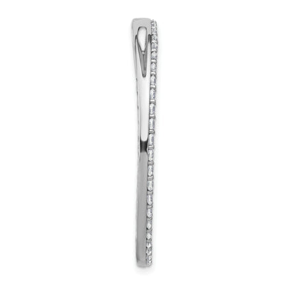14k White Gold 2 Ct. Lab Grown Diamond VS/SI+ G+ Circle Chain Slide Pendant