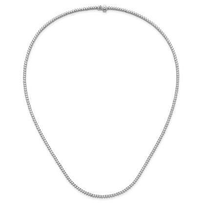 14K White Gold True Origin 8 1/10 Carat Lab Grown Diamond Vs Def 20 Inch Tennis Necklace