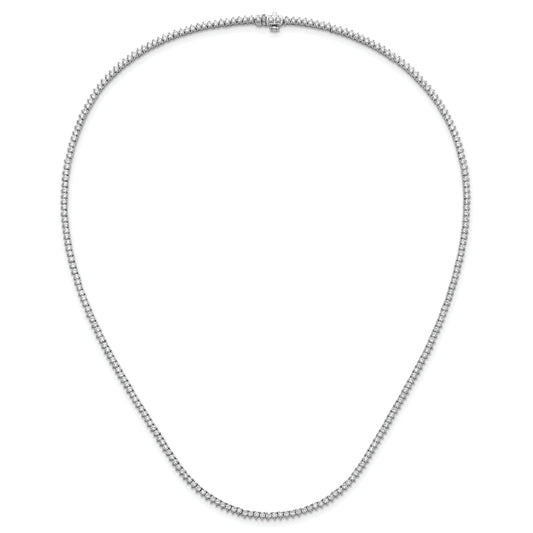 14K White Gold True Origin 8 1/10 Carat Lab Grown Diamond Vs Def 20 Inch Tennis Necklace