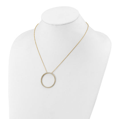 14K Yellow Gold True Origin 1 1/2 Carat Lab Grown Diamond Vs Def 18 Inch Eternity Pendant Necklace