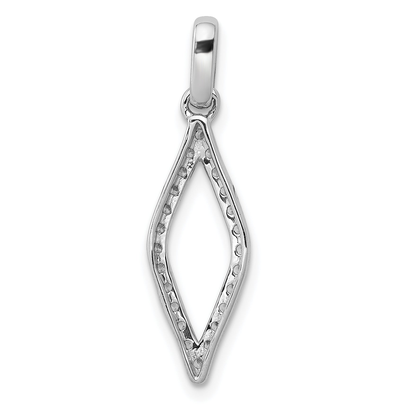 10K White Gold 1/4Ct. Diamond Fancy Pendant