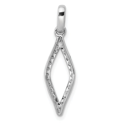 10K White Gold 1/4Ct. Diamond Fancy Pendant