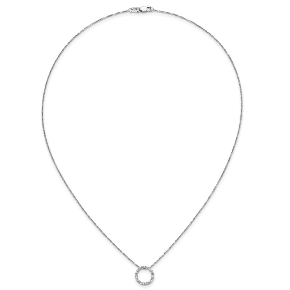 14k Yellow Gold 1/4 Ct. Lab Grown Diamond VS/SI+ G+ 18 inch Round Pendant Necklace