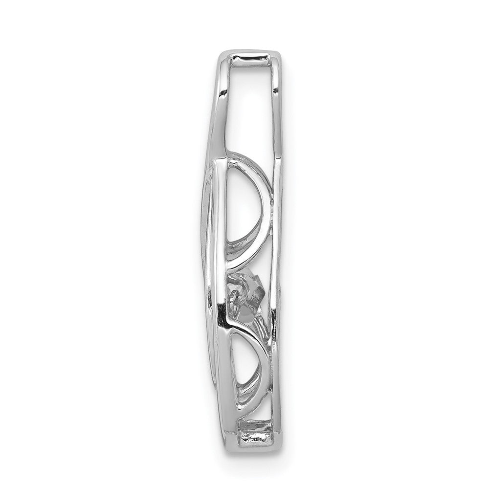 14k White Gold 1/4 Ct. Lab Grown Diamond VS/SI+ G+ Vibrant Infinity Slide Pendant