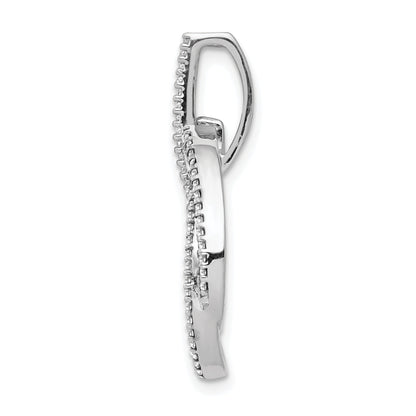 14k White Gold 14k White Gold 1/3 carat Lab Grown Diamond VS/SI+ G+ Complete Intertwined Oval Pendant